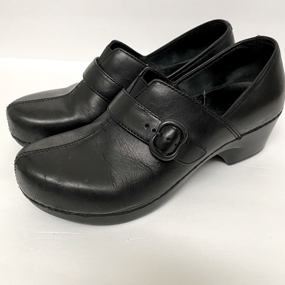 Dansko Tamara Black Clog Sz 38 / 7.5 to 8